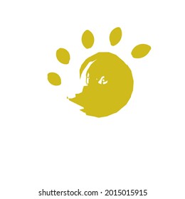 Yellow abstract vector sun icon, isolated on a white vector sun sign or icon isolated on a white background. Yellow color variant