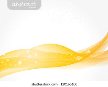 Yellow Abstract Wave