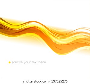 Yellow abstract wave background