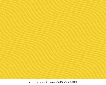 Yellow abstract wave background. Flowing backdrop with minimalist futuristic touch.