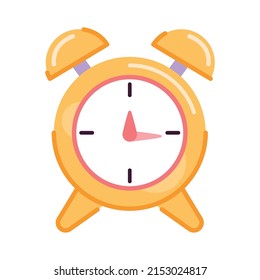 yellow alarm time clock icon