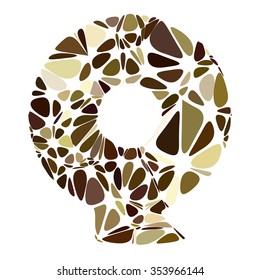 Yellow Alphabet Cell Style, Creative Design Templates