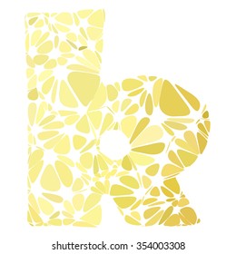 Yellow Alphabet Cell Style, Creative Design Templates