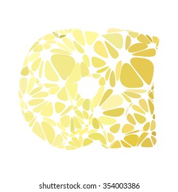 Yellow Alphabet Cell Style, Creative Design Templates