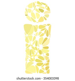 Yellow Alphabet Cell Style, Creative Design Templates