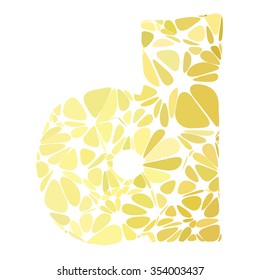 Yellow Alphabet Cell Style, Creative Design Templates