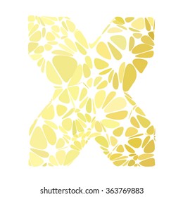 Yellow Alphabet Cell Style, Creative Design Templates