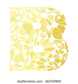 Yellow Alphabet Cell Style, Creative Design Templates