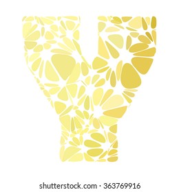 Yellow Alphabet Cell Style, Creative Design Templates
