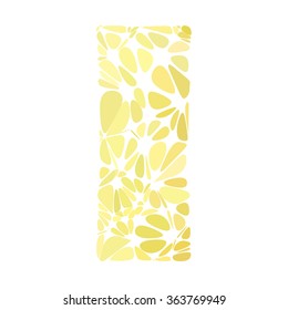Yellow Alphabet Cell Style, Creative Design Templates