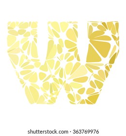Yellow Alphabet Cell Style, Creative Design Templates