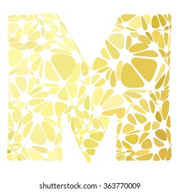 Yellow Alphabet Cell Style, Creative Design Templates