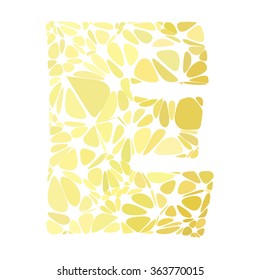 Yellow Alphabet Cell Style, Creative Design Templates