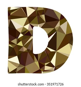 Yellow Alphabet Polygon Style, Creative Design Templates