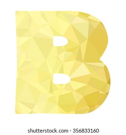 Yellow Alphabet Polygon Style, Creative Design Templates