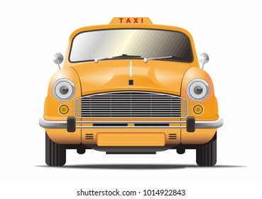 Yellow Ambassador Cab Taxi