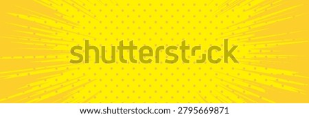 	Yellow American comic book background illustration