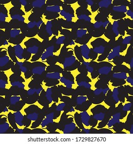 Yellow Animal Leopard Seamless Pattern Background for fashion textiles, graphics and crafts