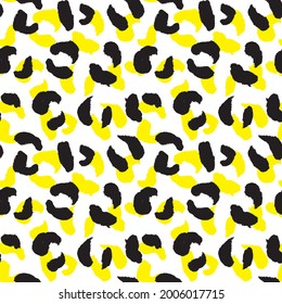 Fondo del patrón sin foco del leopardo animal amarillo para textiles de moda, gráficos y artesanías