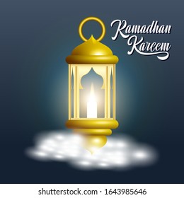Yellow Antique oriental lantern - Ramadan Lamp