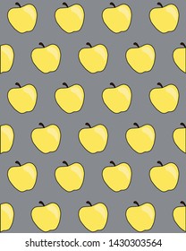Yellow apples ornament / eco design