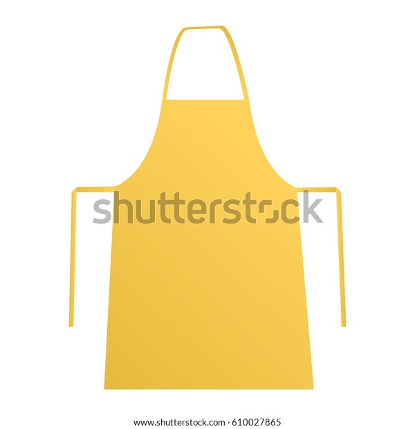 Download Yellow Apron Mockup Isolated On White Stock Vector Royalty Free 610027865