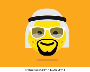 Yellow Arab emoji