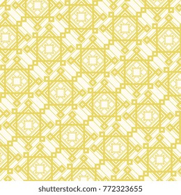 Yellow arabic ornate pattern