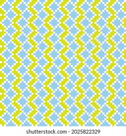 Yellow Argyle, diamond shape seamless pattern background suitable for fashion textile, knitwear, graphics