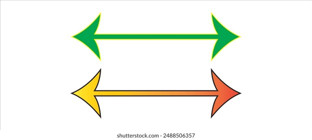 Yellow arrow to the right . vector, isolated. 