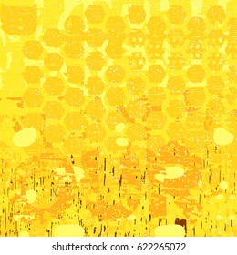 yellow artistic neo-grunge style abstract backgrounds, made with hand drawn textures and brushes