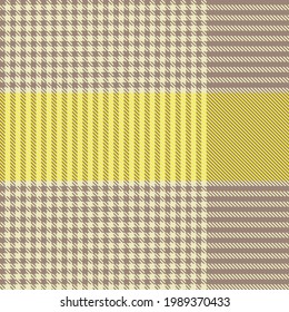 Yellow Asymmetric Plaid textured seamless pattern suitable for fashion textiles and graphics