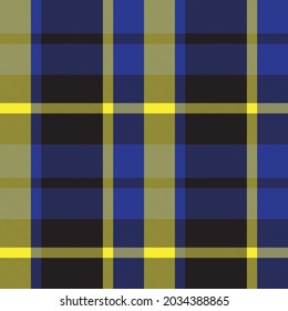 Yellow Asymmetric Plaid textured seamless pattern suitable for fashion textiles and graphics
