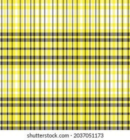 Yellow Asymmetric Plaid textured seamless pattern suitable for fashion textiles and graphics