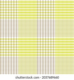 Yellow Asymmetric Plaid textured seamless pattern suitable for fashion textiles and graphics