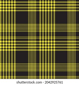 Yellow Asymmetric Plaid textured seamless pattern suitable for fashion textiles and graphics