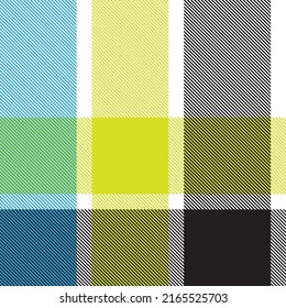 Yellow Asymmetric Plaid textured seamless pattern suitable for fashion textiles and graphics