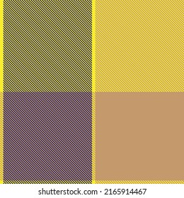 Yellow Asymmetric Plaid textured seamless pattern suitable for fashion textiles and graphics