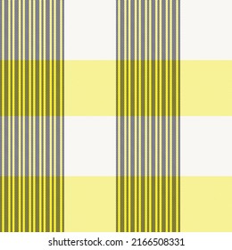 Yellow Asymmetric Plaid textured seamless pattern suitable for fashion textiles and graphics