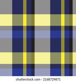 Yellow Asymmetric Plaid textured seamless pattern suitable for fashion textiles and graphics