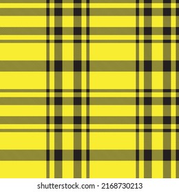 Yellow Asymmetric Plaid textured seamless pattern suitable for fashion textiles and graphics
