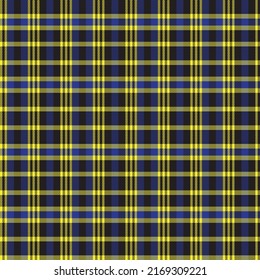 Yellow Asymmetric Plaid textured seamless pattern suitable for fashion textiles and graphics