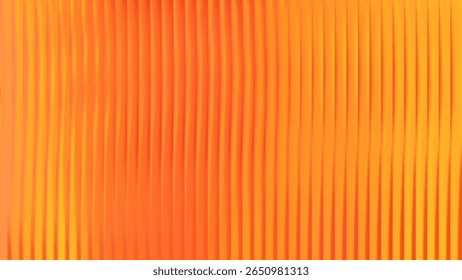 Yellow autumn color gradation ribbed fractal gradient background. Abstract warm palette with orange blur effect. Vector design for fall sale with seasonal tone.