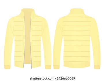 Gelbe Herbstjacke. Vektor-Illustration