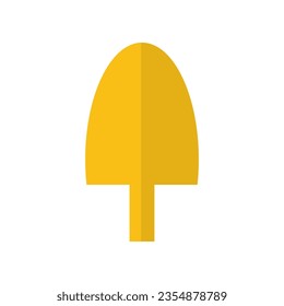 Yellow Autumn Tree Colourful Flat Picture. Suitable for design of websites, postcards, books, patterns and other purposes 