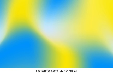 Yellow and Azure Soft Gradient. Vector Illustration. EPS 10.