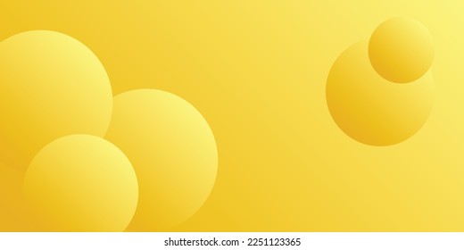 yellow bacground with smooth circle