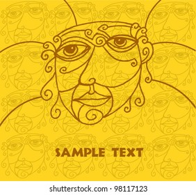 yellow background