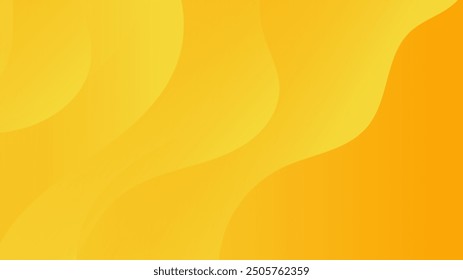 Yellow background abstract art vector with shapes