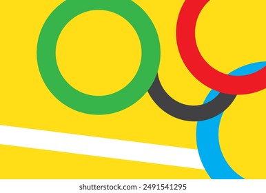 Yellow background with abstract circles.